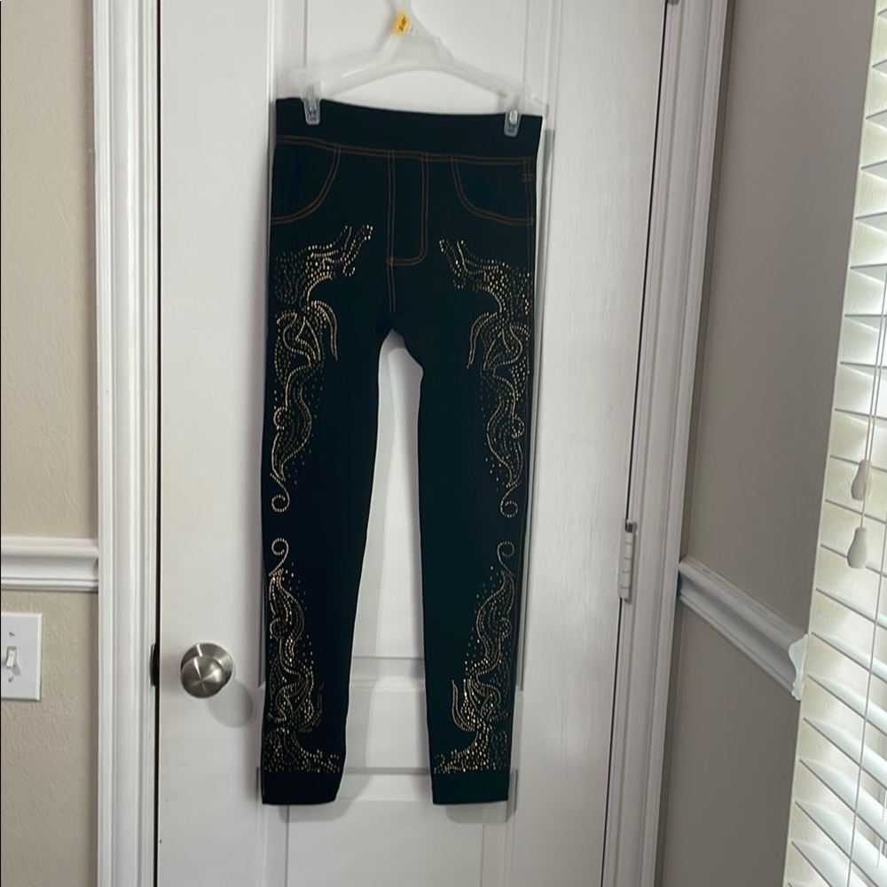 Embellished Black Jeans